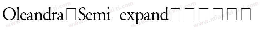 Oleandra-Semi expand字体转换